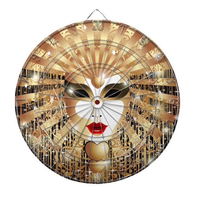 Jeu De Fléchettes Mask de la Fête du Venice Carnival (Devant)