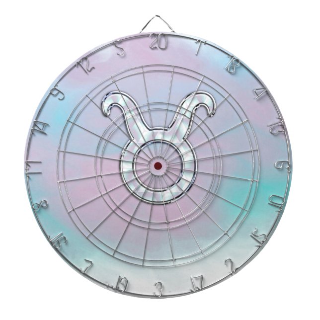 Jeu De Fléchettes Mère de style perle Taurus Zodiac Horoscope (Devant)