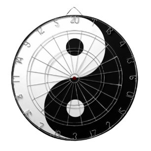 Jeu De Fléchettes Modèle noir et blanc d'illustration de Yin Yang