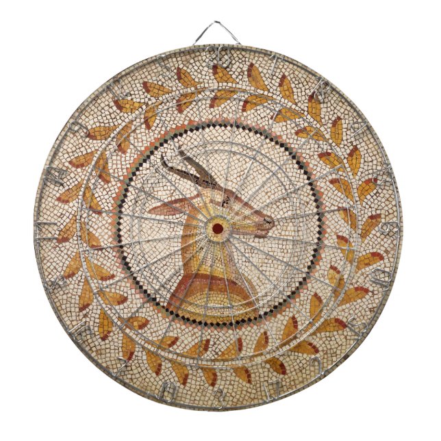 JEU DE FLÉCHETTES MOSAÏQUES ROMAINES ANTIQUE / GAZZELLE (Devant)