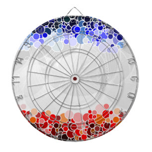 JEU DE FLÉCHETTES MOTIF CERCLES