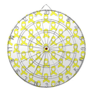 Jeu De Fléchettes Motif de ruban jaune