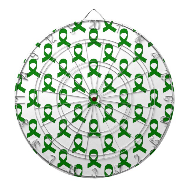 Jeu De Fléchettes Motif de ruban vert (Devant)