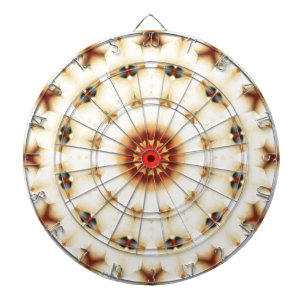 Jeu De Fléchettes Motif floral à la crème douce