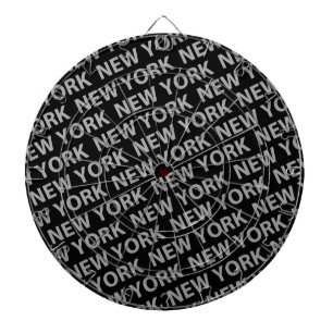 Jeu De Fléchettes New York Motif Grey