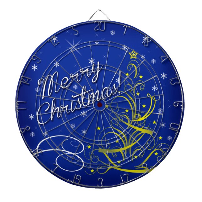 Jeu De Fléchettes Noël bleu (Devant)