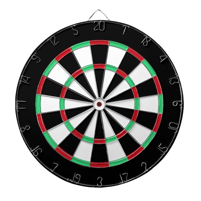 Jeu De Fléchettes Noir et blanc traditionnel (Devant)