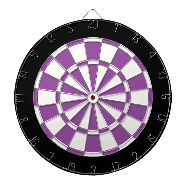 Jeu De Fléchettes Noir et blanc violet (Devant)