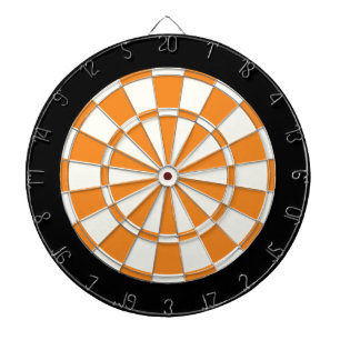 Jeu De Fléchettes Noir Orange Et Blanc