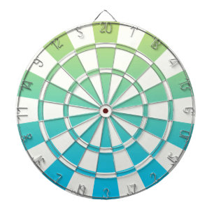 Jeu De Fléchettes Ombre Bleu Vert Et Blanc