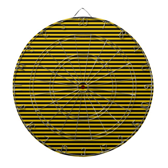 Jeu De Fléchettes Or jaune et noir rayé (Devant)