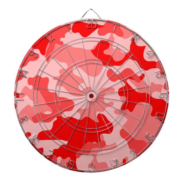 Jeu De Fléchettes Panneau rouge Camo (Devant)