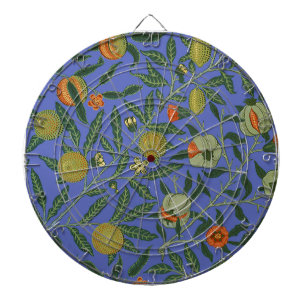 Jeu De Fléchettes Papier peint coloré Grenade Bleue de William Morri