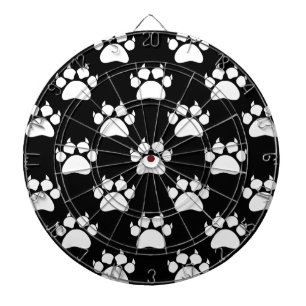 Jeu De Fléchettes Papiers et Motifs blancs pour chats Imprimer
