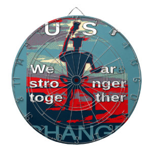 Jeu De Fléchettes Patriotique responsabiliser USA Change, unir plus 