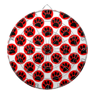 Jeu De Fléchettes Patrouilles De Chien Noir En Pois Rouge