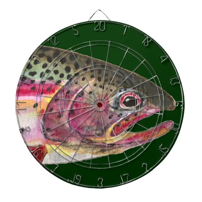 Jeu De Fléchettes Pêche à la truite arc-en-ciel (Devant)