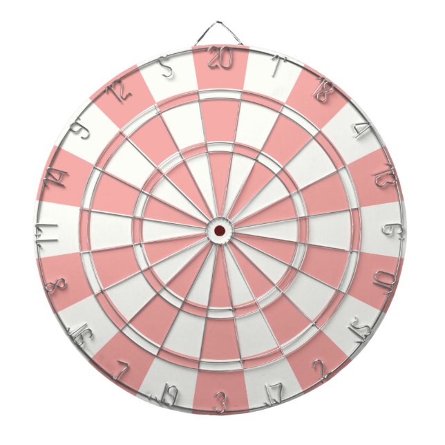 Jeu De Fléchettes Pêche Et Blanc (Devant)