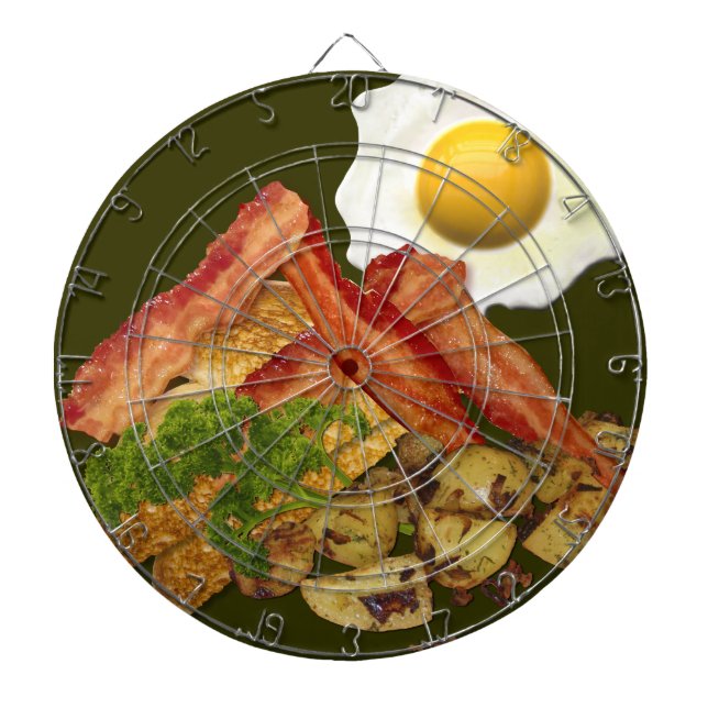 Jeu De Fléchettes Petit-déjeuner Oeufs de bacon paysager (Devant)
