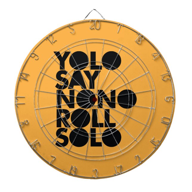Jeu De Fléchettes Petit pain de YOLO en solo rempli (Devant)