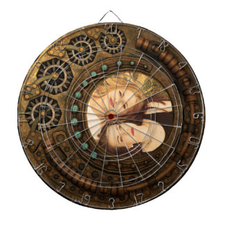 Jeu De Fléchettes Photo Custom Steampunk Clock Time Metal Gears