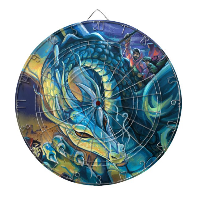 Jeu De Fléchettes Pilote de dragon bleu (Devant)
