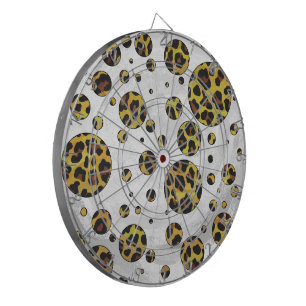 Jeu De Fléchettes Pointe Leopard Brown et Jaune