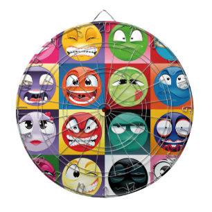 Jeu De Fléchettes pop art emojis