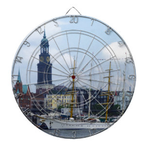 Jeu De Fléchettes Port Hafen Michel Deutschland Schiffe de Hambourg