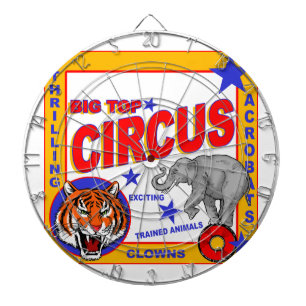 Jeu De Fléchettes Poster de cirque vintage