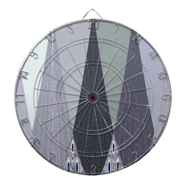 Jeu De Fléchettes Pots Chevron Gris Cendré Imprimer (Devant)