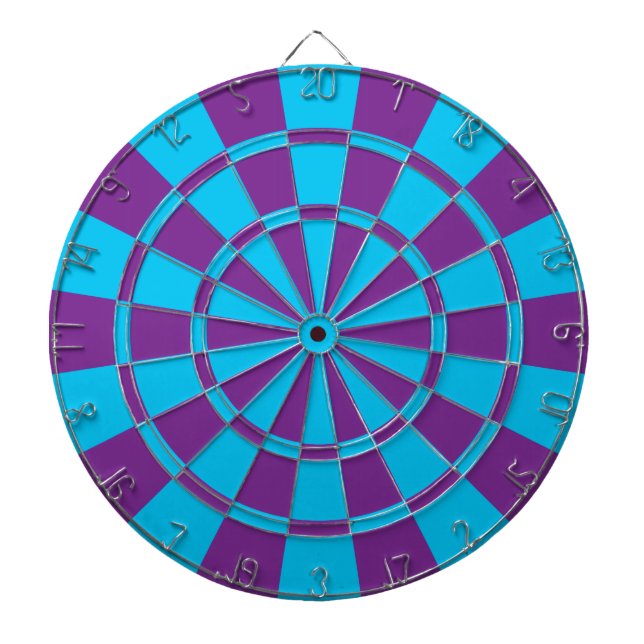 Jeu De Fléchettes Pourpre et bleu (Devant)