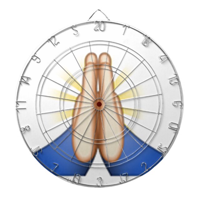Jeu De Fléchettes prier émoji (Devant)