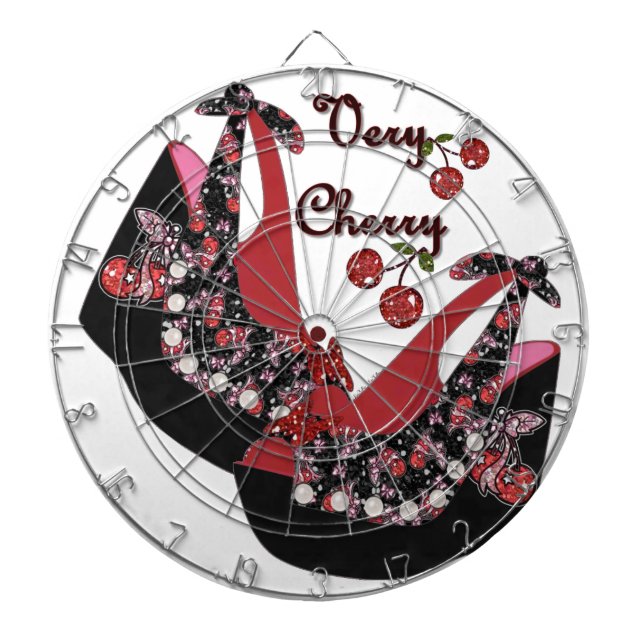 Jeu De Fléchettes Rockabilly Very Cherry Shoes (Devant)