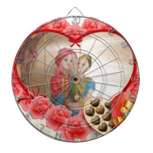 Jeu De Fléchettes Romantique Amour Coeur Art Imprimer