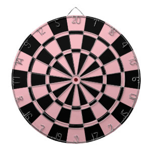 Jeu De Fléchettes Rose en pastel et noir