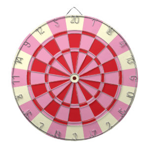 Jeu De Fléchettes Rose Et Rouge Vintage