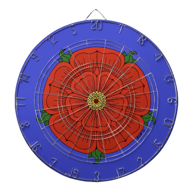 Jeu De Fléchettes Rose rouge de Lancaster (Devant)