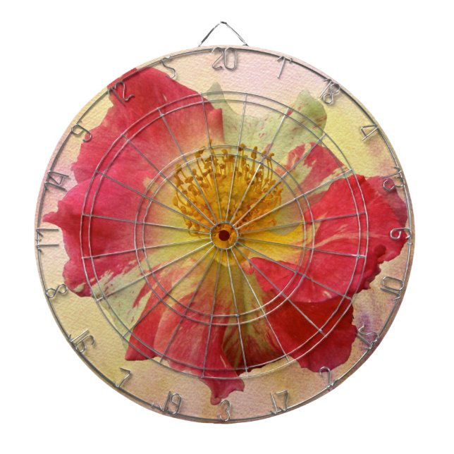 Jeu De Fléchettes Rose rouge et blanc (Devant)