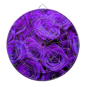 Jeu De Fléchettes roses violet romantique, joli bouquet de rose