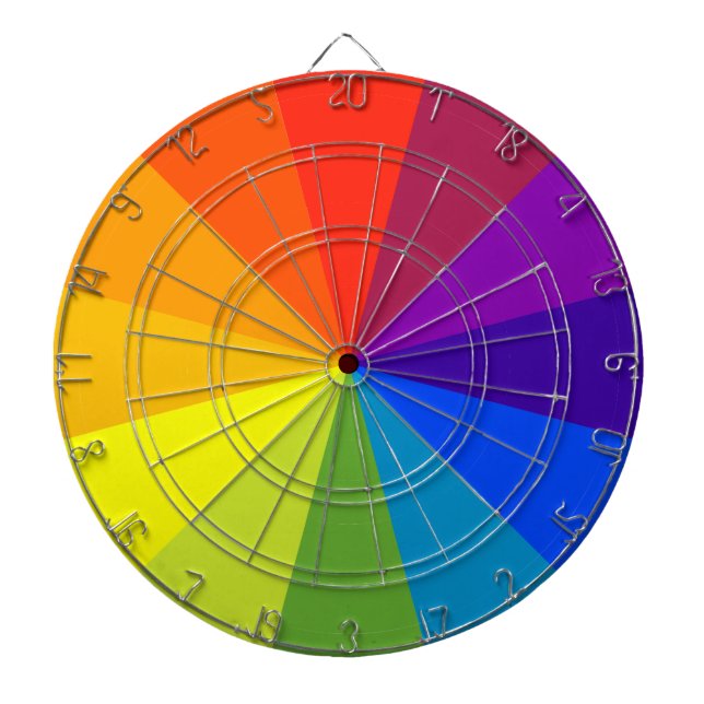 Jeu De Fléchettes roue de couleur (Devant)