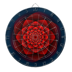 Jeu De Fléchettes Rouge de ROSE de kaléidoscope + votre idée