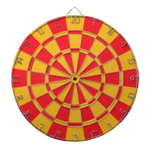Jeu De Fléchettes Rouge et or