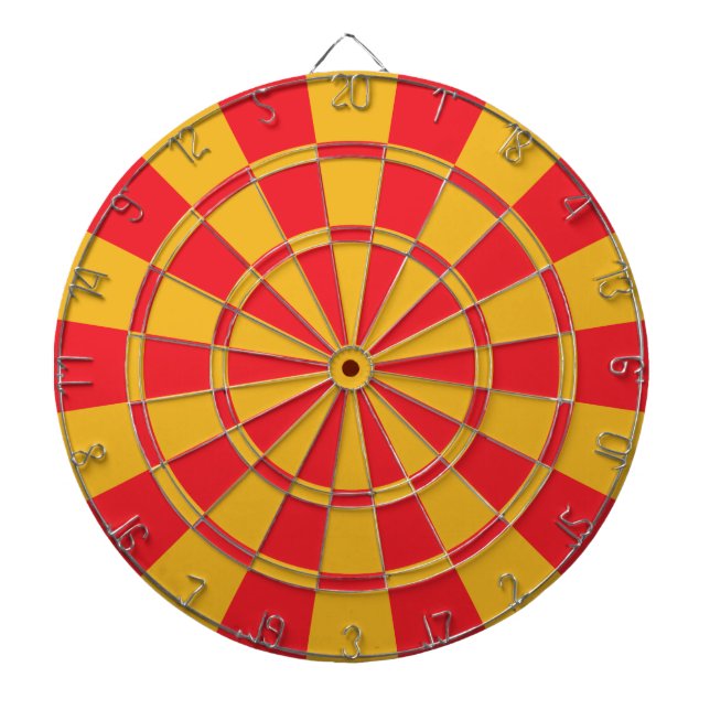 Jeu De Fléchettes Rouge et or (Devant)