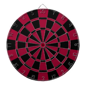 Jeu De Fléchettes Rouge foncé et noir