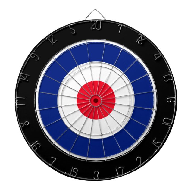 Jeu De Fléchettes Roundel Graphic sur noir (Devant)