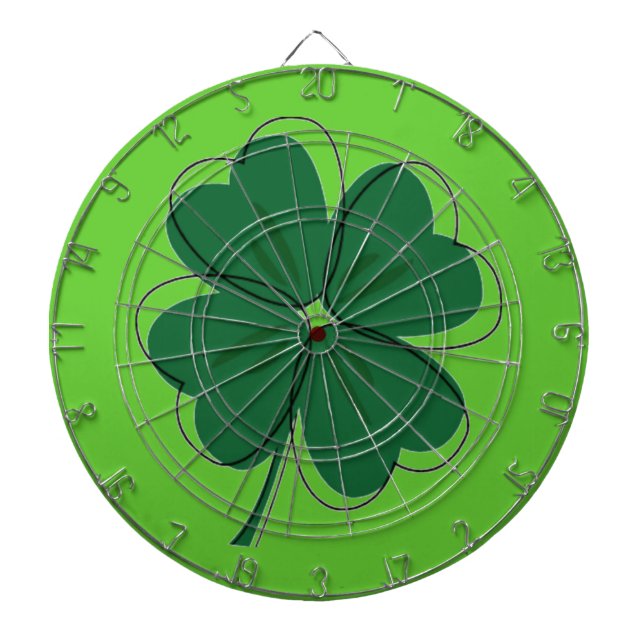 Jeu De Fléchettes Shamrock irlandais et jour de St Patrick (Devant)