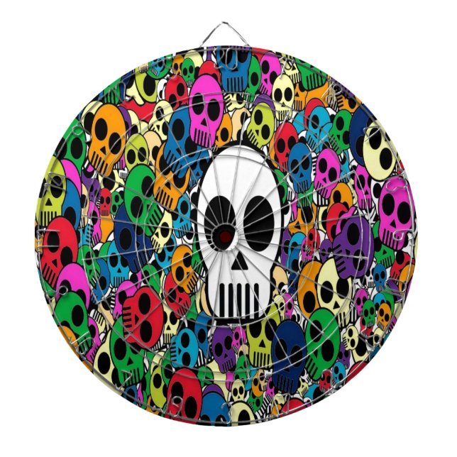 Jeu De Fléchettes skull background (Devant)