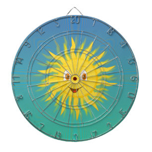 Jeu De Fléchettes Soleil Avec Lignes Circulaires