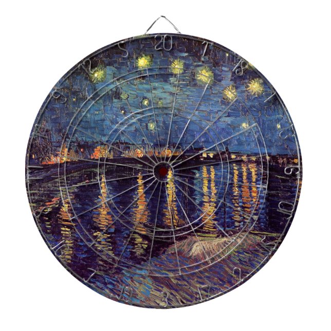 Jeu De Fléchettes Starry Night Over the Rhone par Vincent van Gogh (Devant)